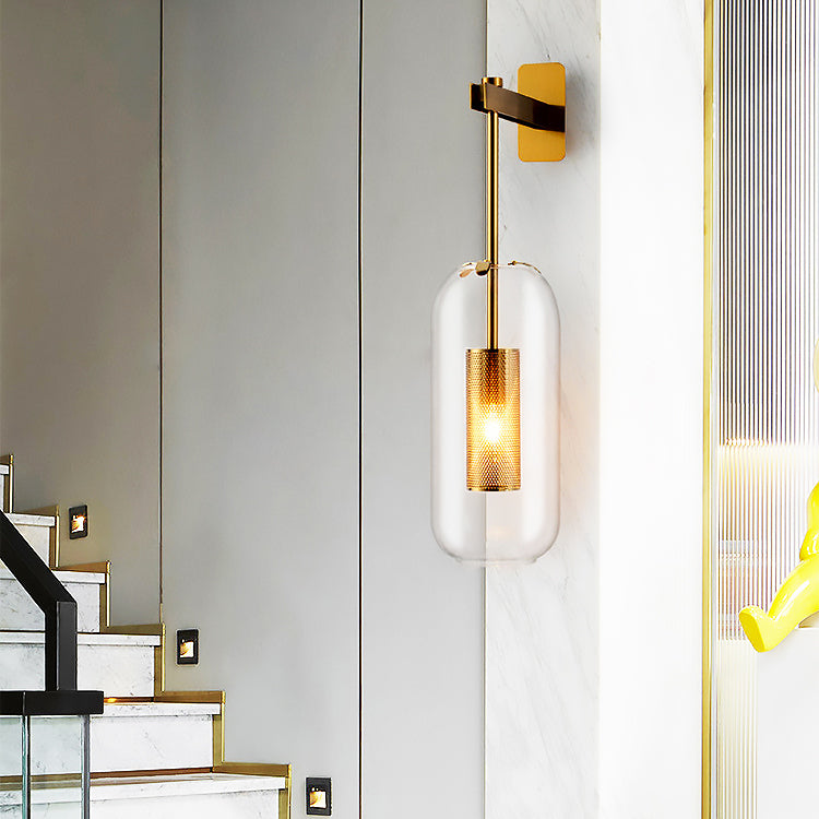 AriaNord Glass Wall Light In Modern Minimalist Design