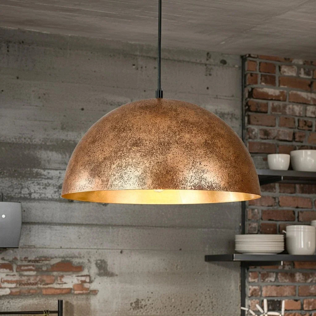 Industriële Oversized Metalen Koepel Hanglamp, 1 Licht