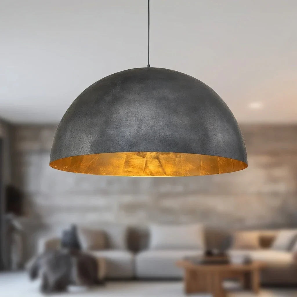 Industriële Oversized Metalen Koepel Hanglamp, 1 Licht