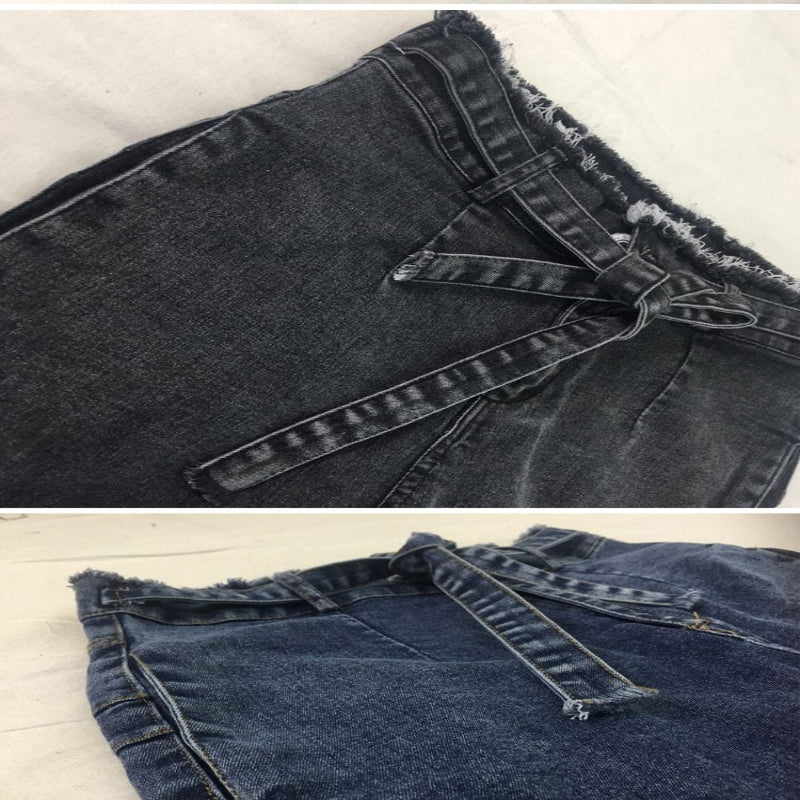 Jean Skinny Taille Haute Ceinturé