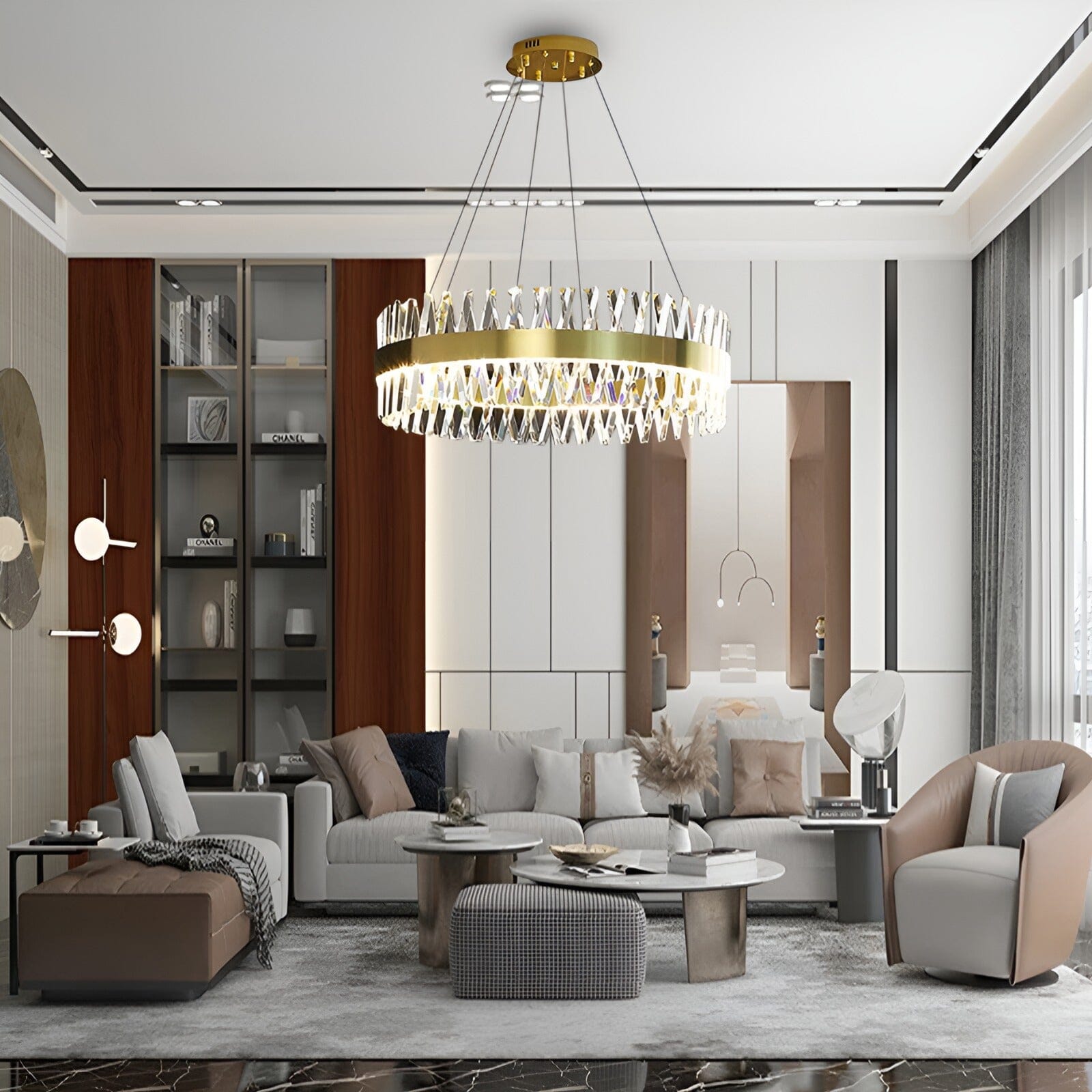 Aurelia Arany Keresztpántos Kristály Csillár Luxor Fénnyel