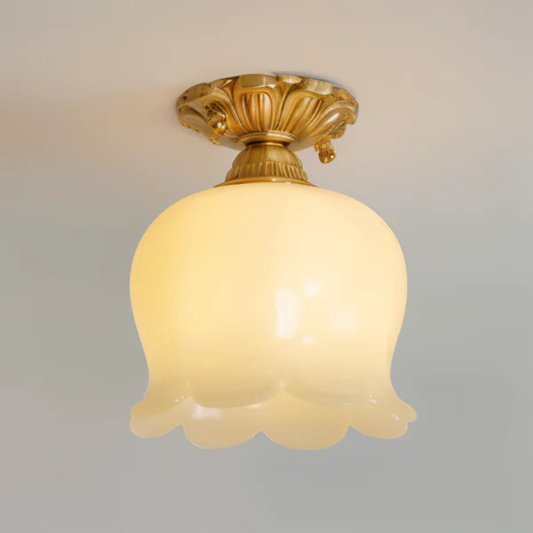 AuroraBloom Vintage Virág LED Mennyezeti Lámpa