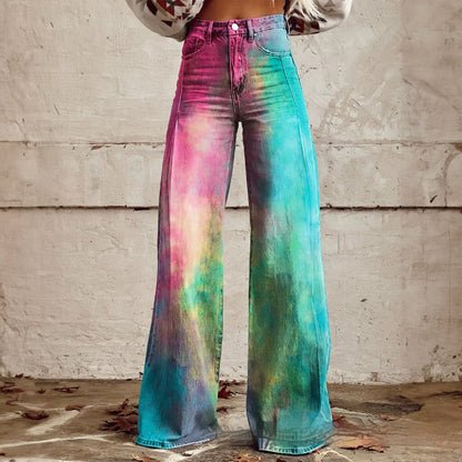 Pantalon Décontracté Coupe Large