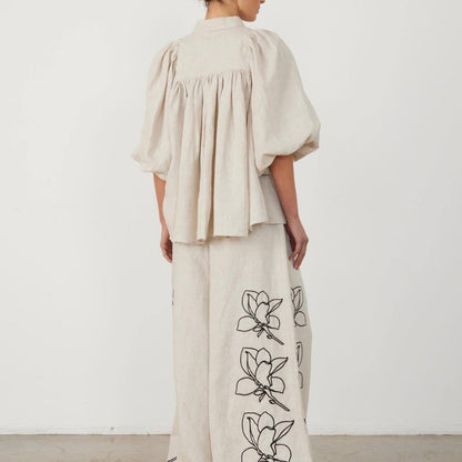 Ensemble Imprimé en Coton et Lin