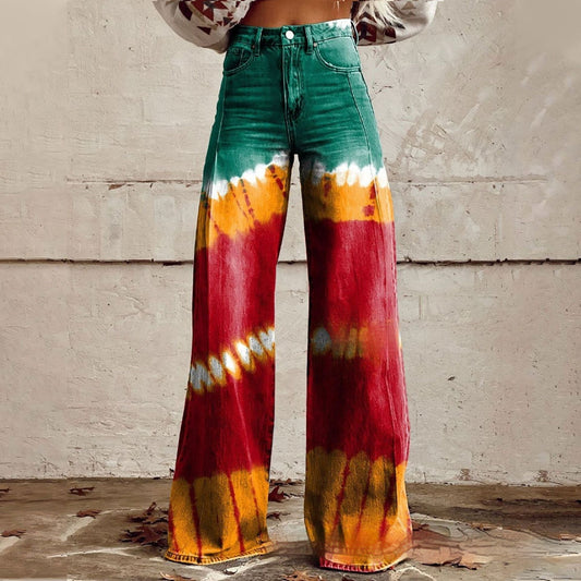 Pantalon Décontracté Coupe Large