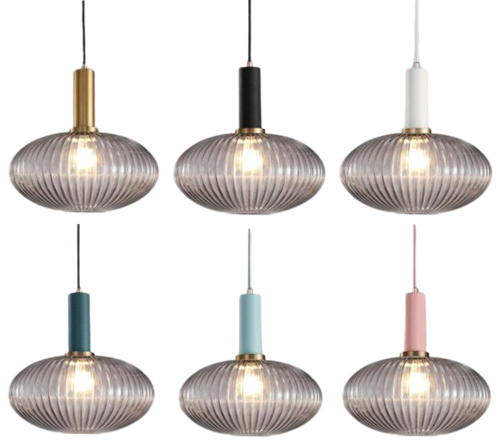 Larken | Vintage stijl gestructureerde glazen hanglampen