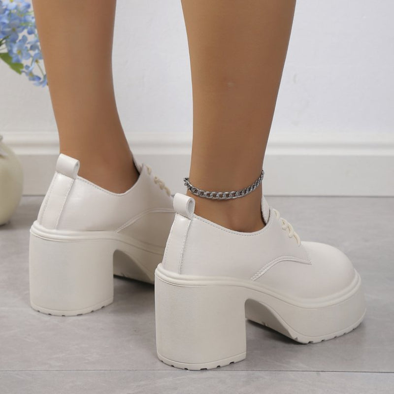 Chaussures En Cuir Lacées