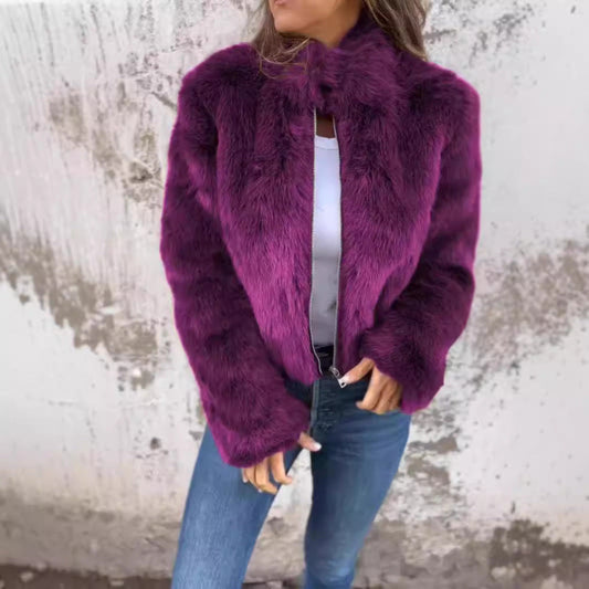 Veste Elegante En Peluche