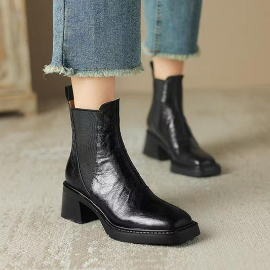 Bottes Française En Cuir Souple