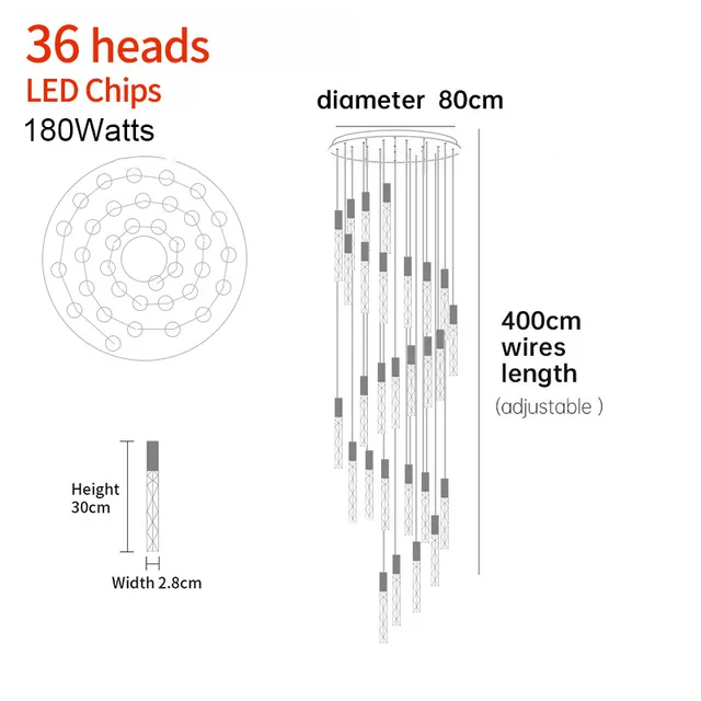 Aurelia Spirál Mennyezeti Lámpa Elegáns Loft Lámpa Előszobákba