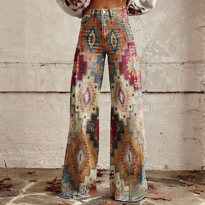 Pantalon Décontracté Coupe Large