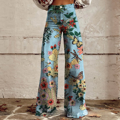 Pantalon Décontracté Coupe Large