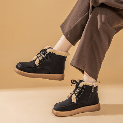 Bottes Fourrées à Lacets