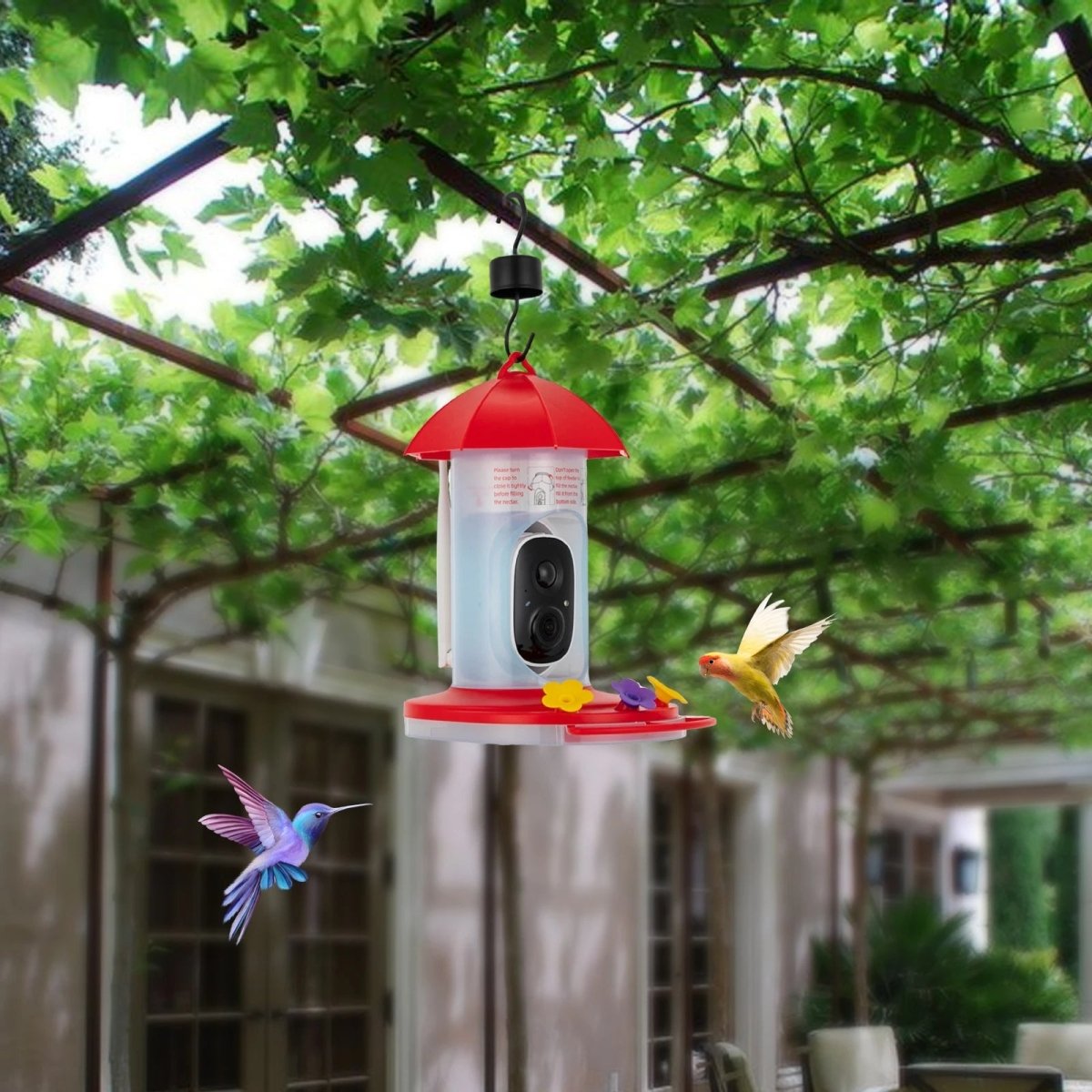 FeatherView okos kültéri madáretető 1080P széles látószögű kamerával