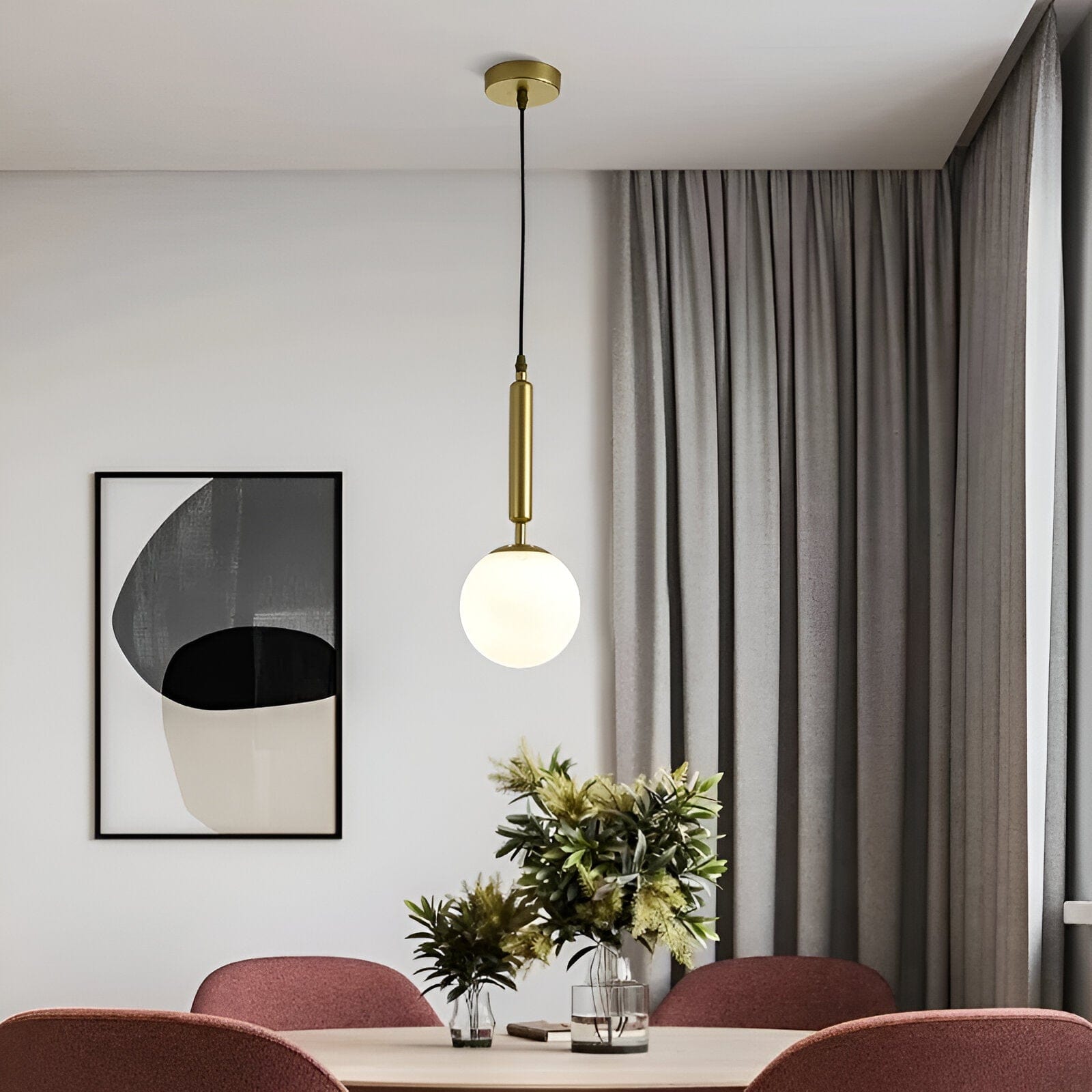 Auralis üveggömb LED függeszték modern mennyezetekhez