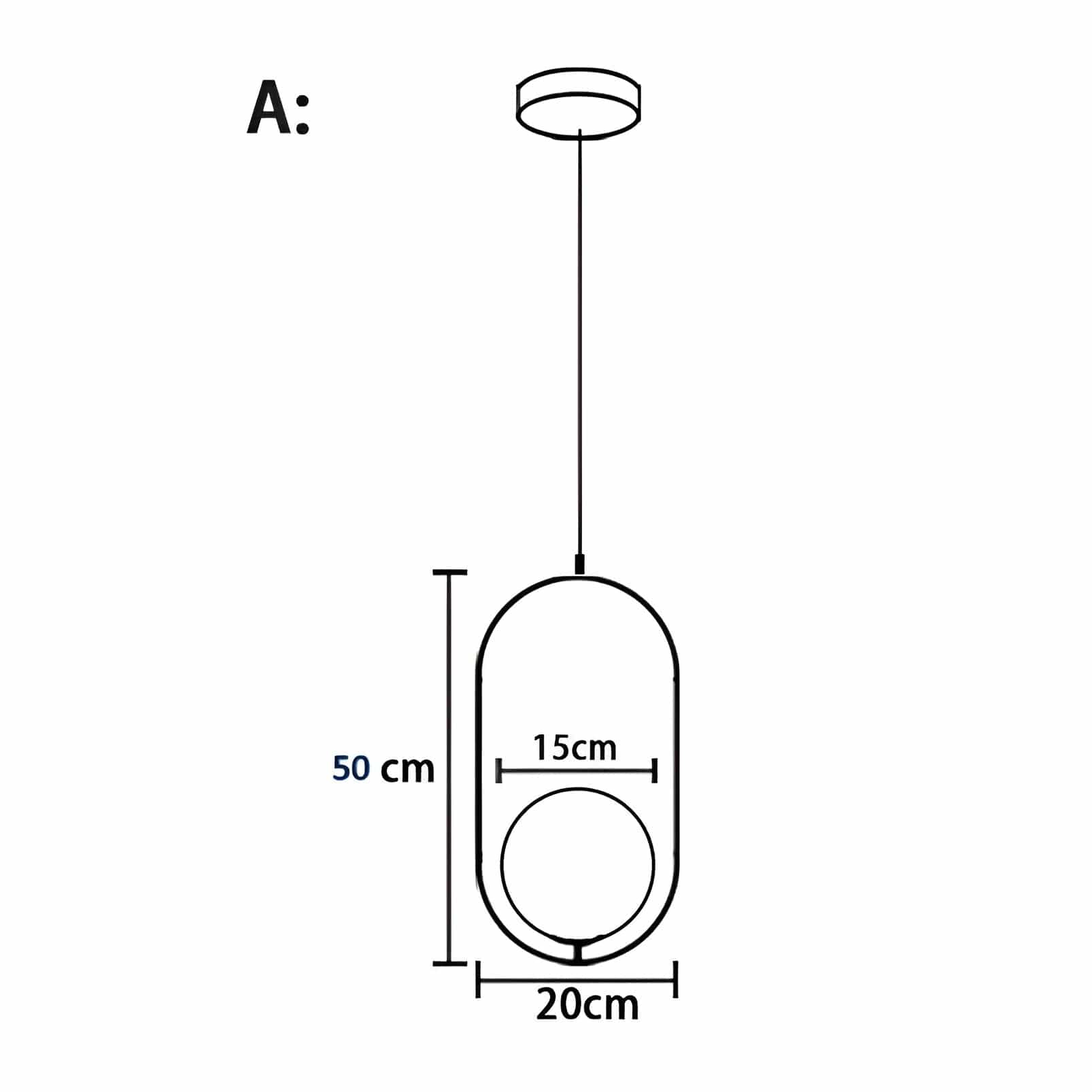 Auralis üveggömb LED függeszték modern mennyezetekhez