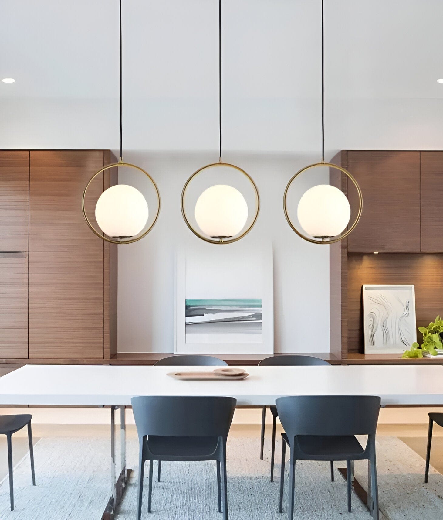 Auralis üveggömb LED függeszték modern mennyezetekhez