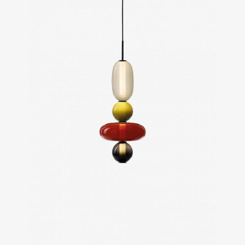 Colorful glass pendant lamp 16