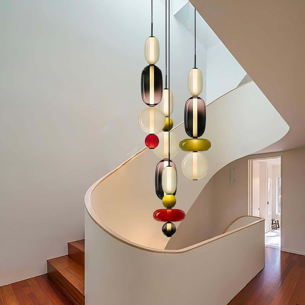 Colorful glass pendant lamp 8