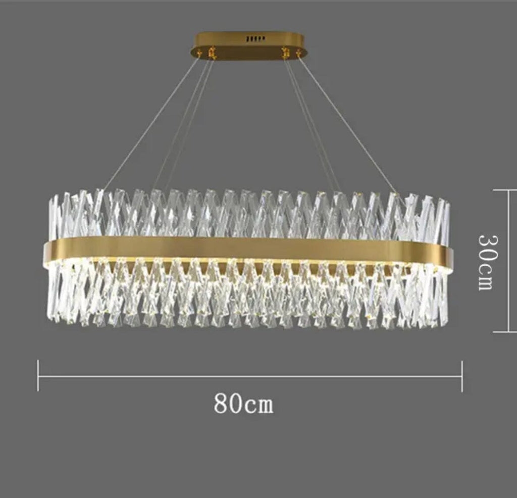 Aurelia Arany Keresztpántos Kristály Csillár Luxor Fénnyel