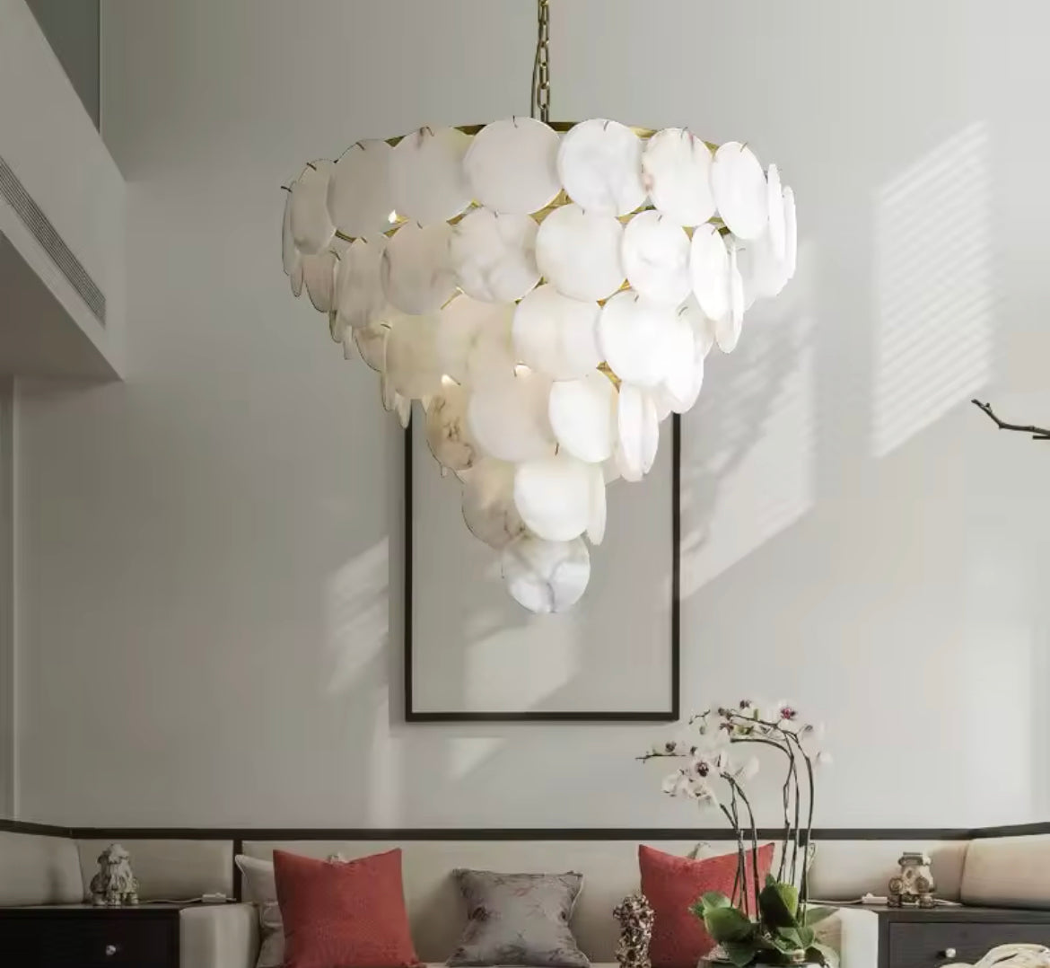 Lumenvale Eco-Friendly Frosted Glass Ceiling Pendant Lamp