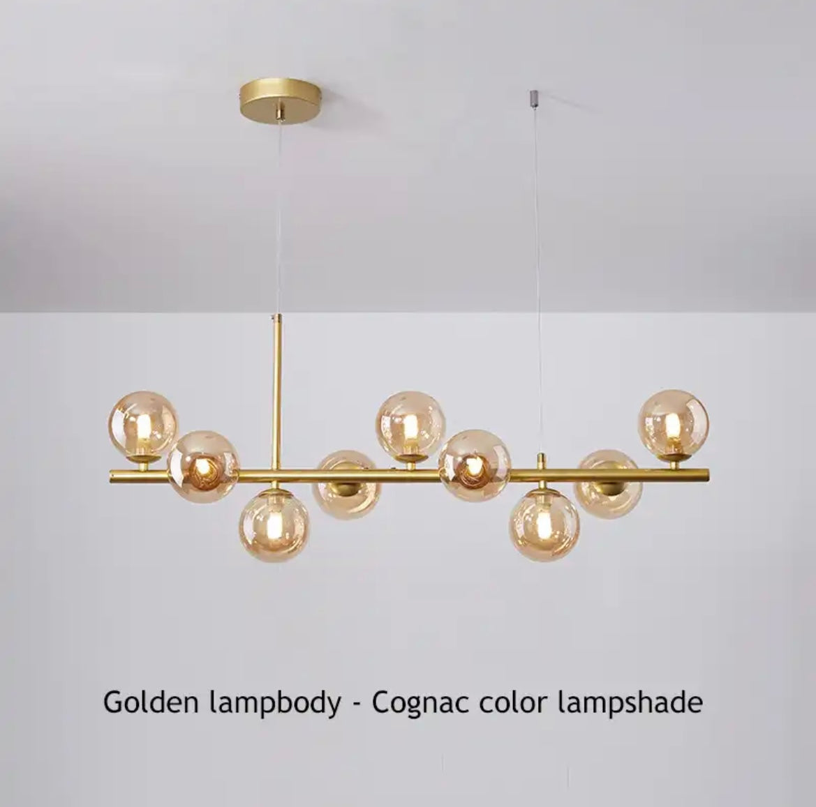 Astra Gömb Modern LED Csillár Üveg és Vas Elegancia