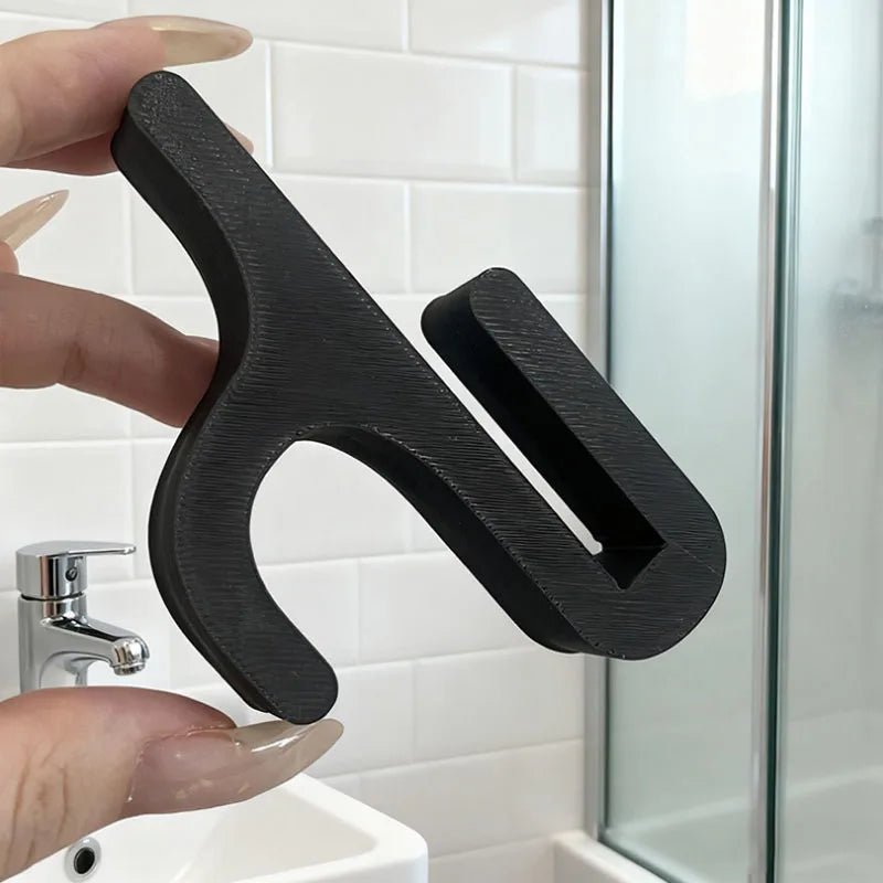 CrystalGlow üveg zuhanykampó stílusos fürdőszobai rendszerezéshez