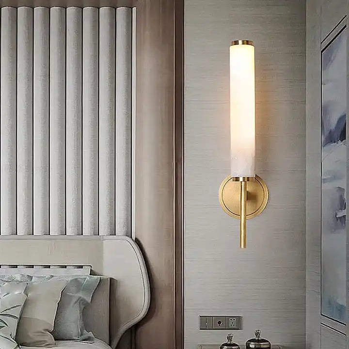 Aurelia Copper Marble Wall Light Modern Luxury Interiors
