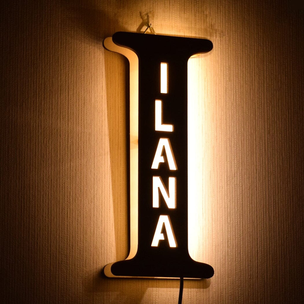 Aurora Glifa ábécé LED fa fali lámpa nappaliba