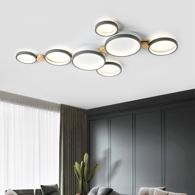 LumaBubbles moderne kroonluchter met driekleurige LED-verlichting