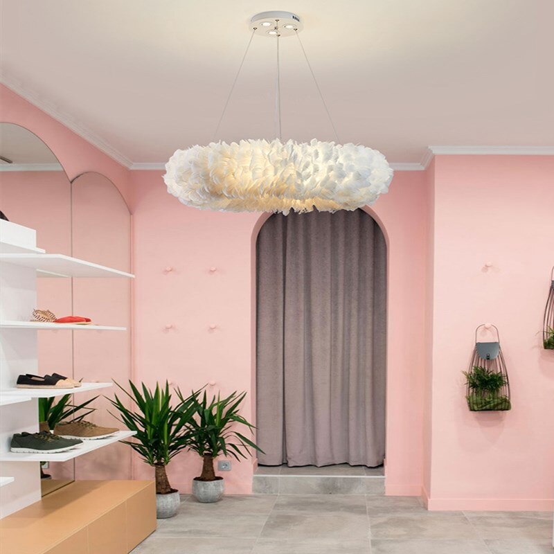 Aurora Feather északi stílusú függeszték nappalikba