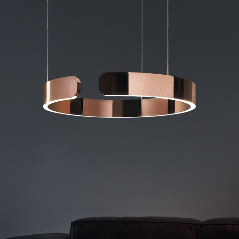 Luma Circle LED-kroonluchter metalen luxe hanglamp