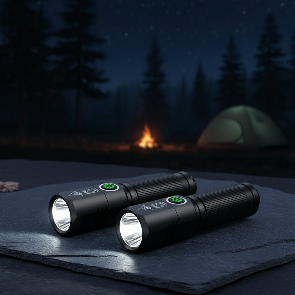 LumenForge Type-C újratölthető LED zseblámpa 100000 lumenes fényerővel kültéri használatra