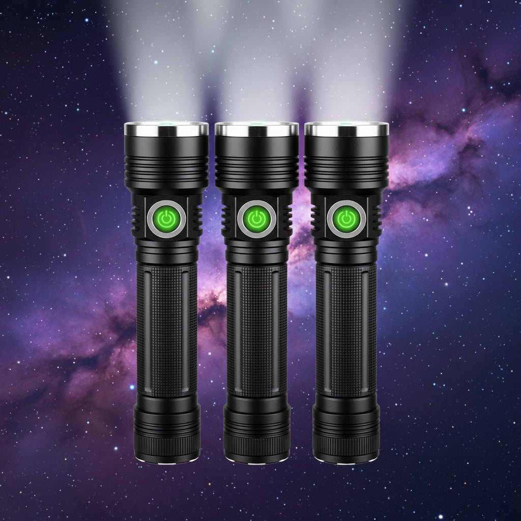 LumenForge Type-C újratölthető LED zseblámpa 100000 lumenes fényerővel kültéri használatra