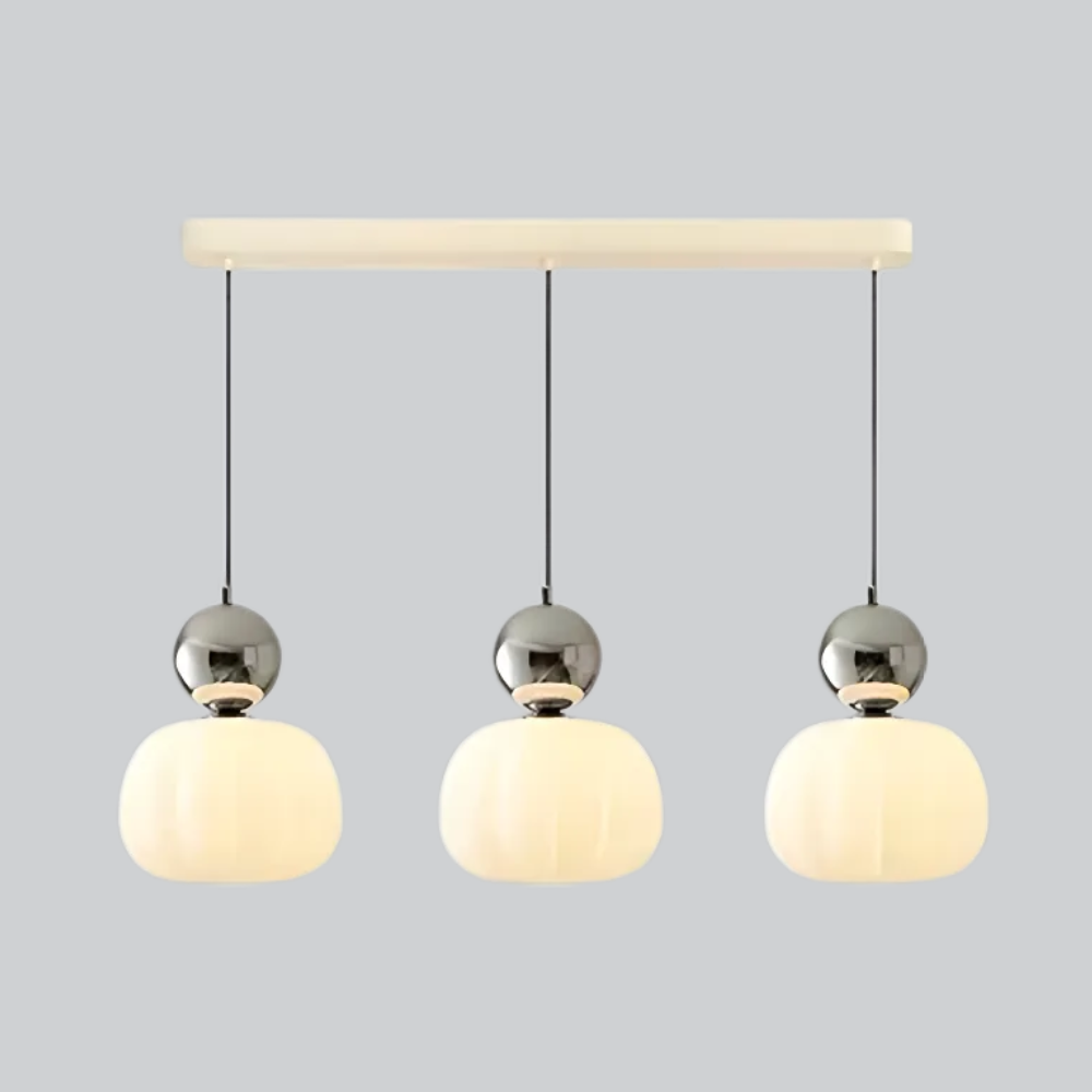 Aria White Glass Pendant Light