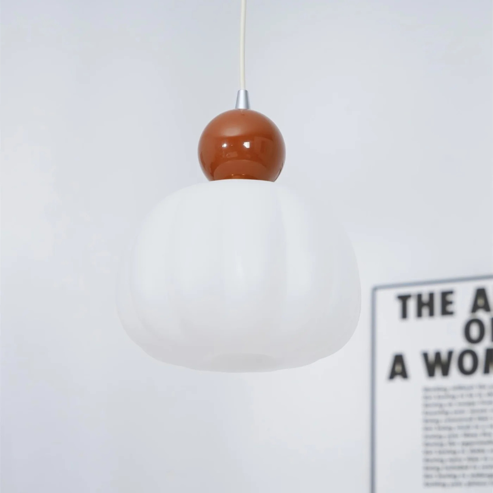 Aria-valkoinen lasiriippuvalaisin