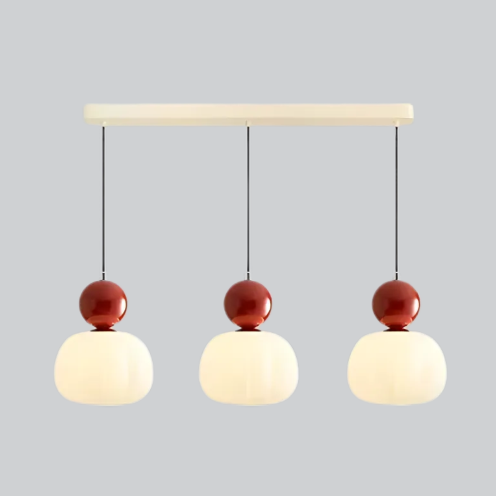 Aria-valkoinen lasiriippuvalaisin