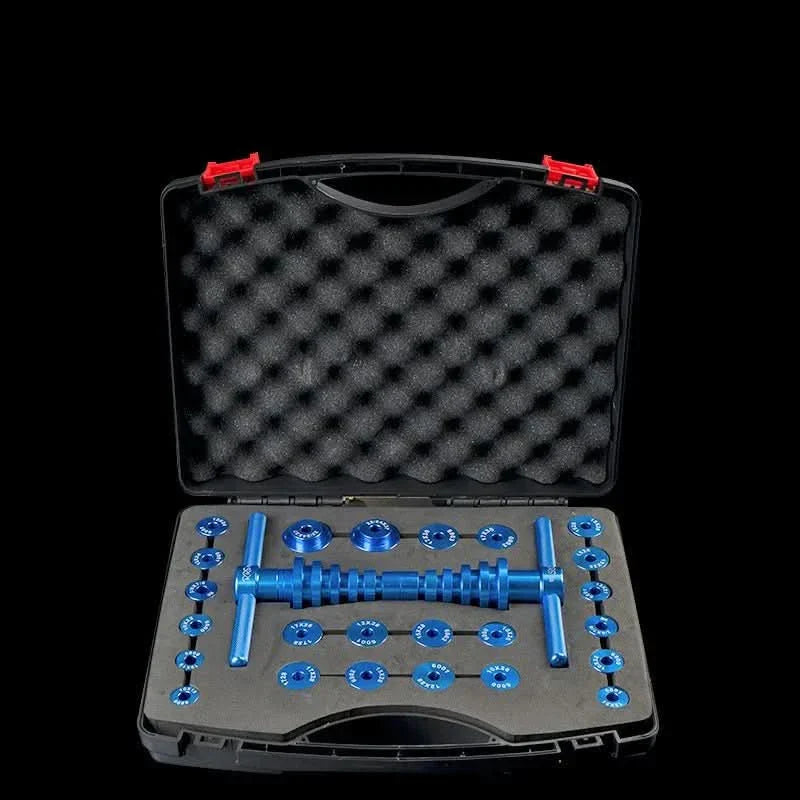 NovaForge csapágyprés szerszám kerékpárokhoz és középcsapágyakhoz, CNC alumínium