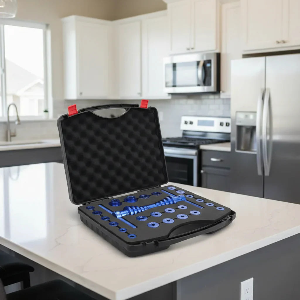 NovaForge csapágyprés szerszám kerékpárokhoz és középcsapágyakhoz, CNC alumínium