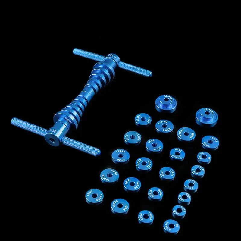 NovaForge csapágyprés szerszám kerékpárokhoz és középcsapágyakhoz, CNC alumínium