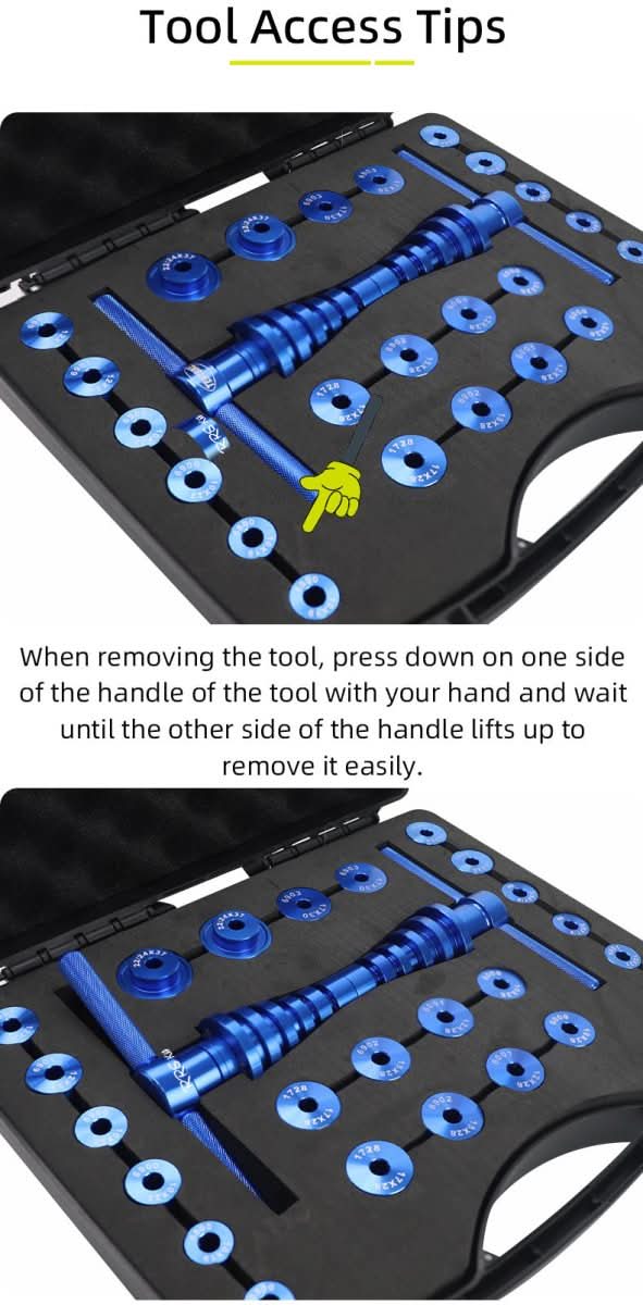 NovaForge csapágyprés szerszám kerékpárokhoz és középcsapágyakhoz, CNC alumínium