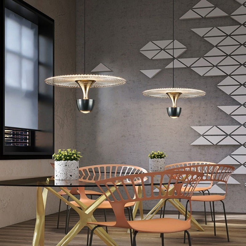 AstraGlass Üveg Esernyő Csillár LED Világítással