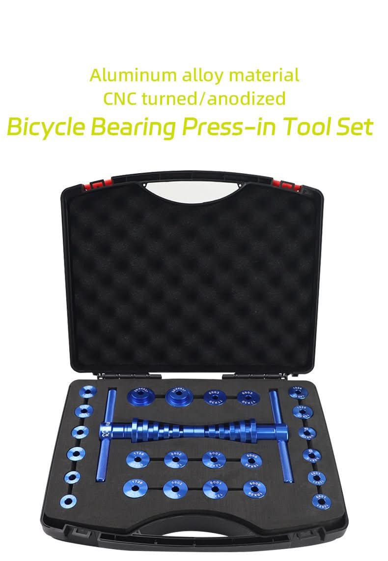 NovaForge csapágyprés szerszám kerékpárokhoz és középcsapágyakhoz, CNC alumínium