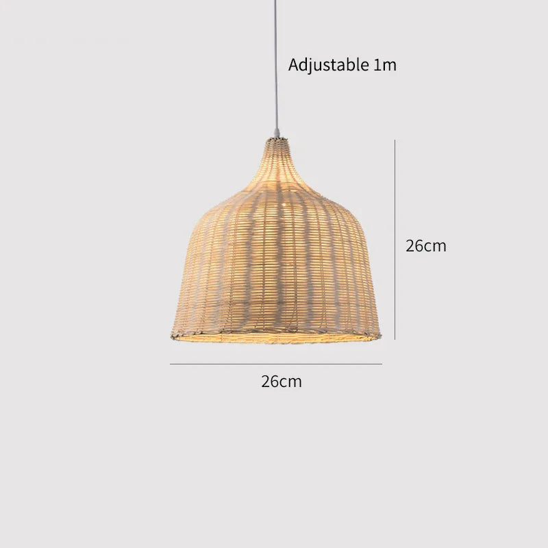 Ekologiczna Lampa Wisząca z Bambusa od LumaNest Dekoracje Domu