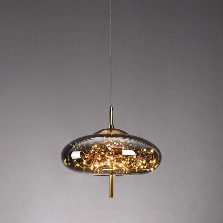 Aurora üveg csillag függeszték modern otthoni belső terekhez