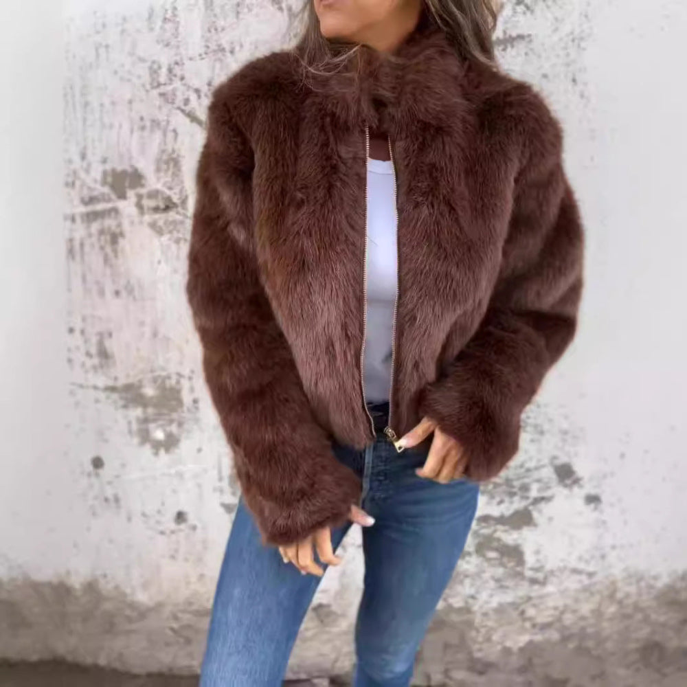 Veste Elegante En Peluche