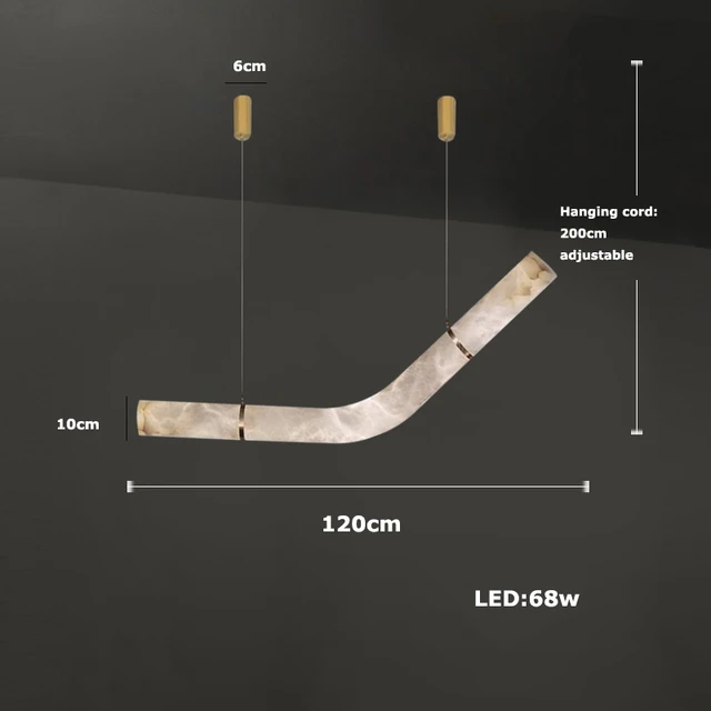 Aurora márvány mennyezeti lámpa nappalikhoz