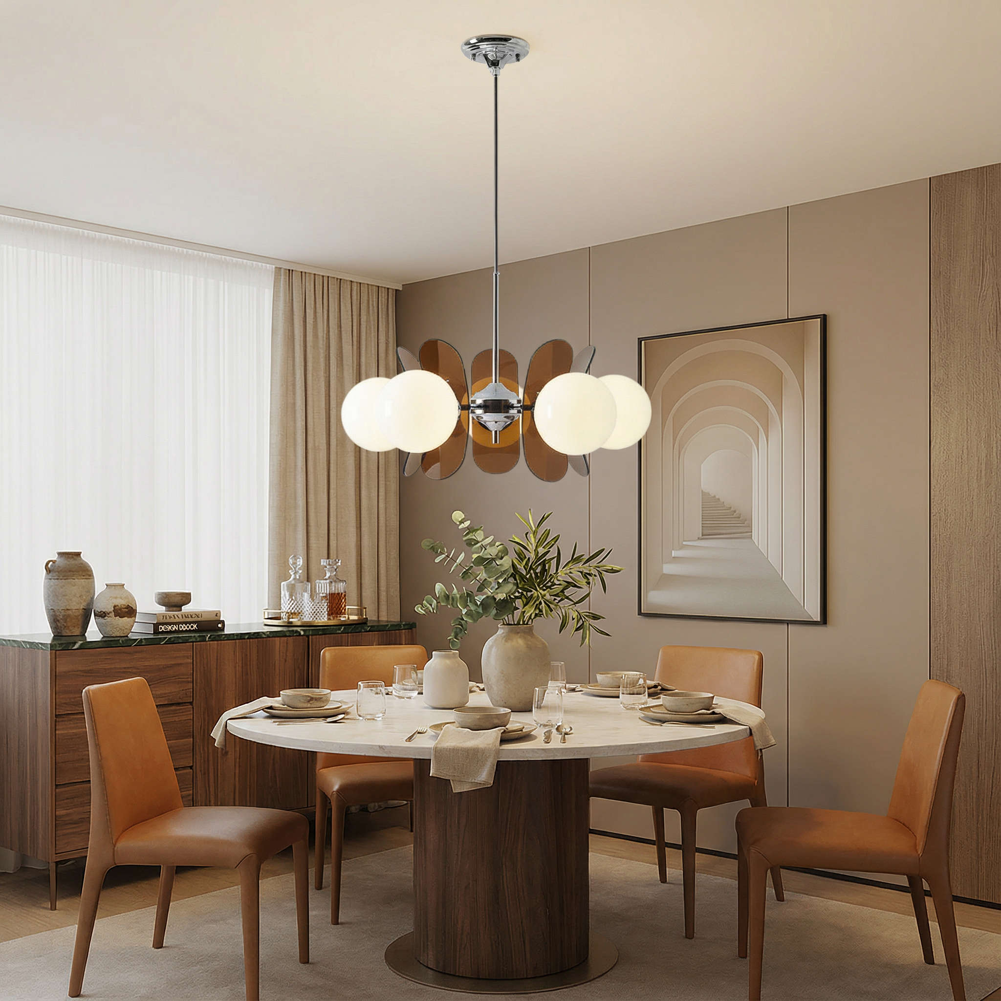 Astra Arc modern elegáns ötágú csillár világítótest