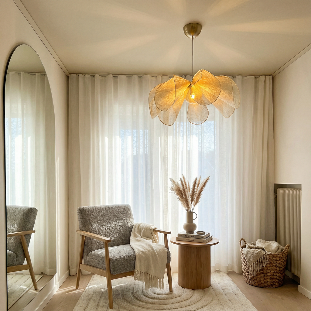 Aurelia elegáns nosztalgikus szövet függeszték lámpa