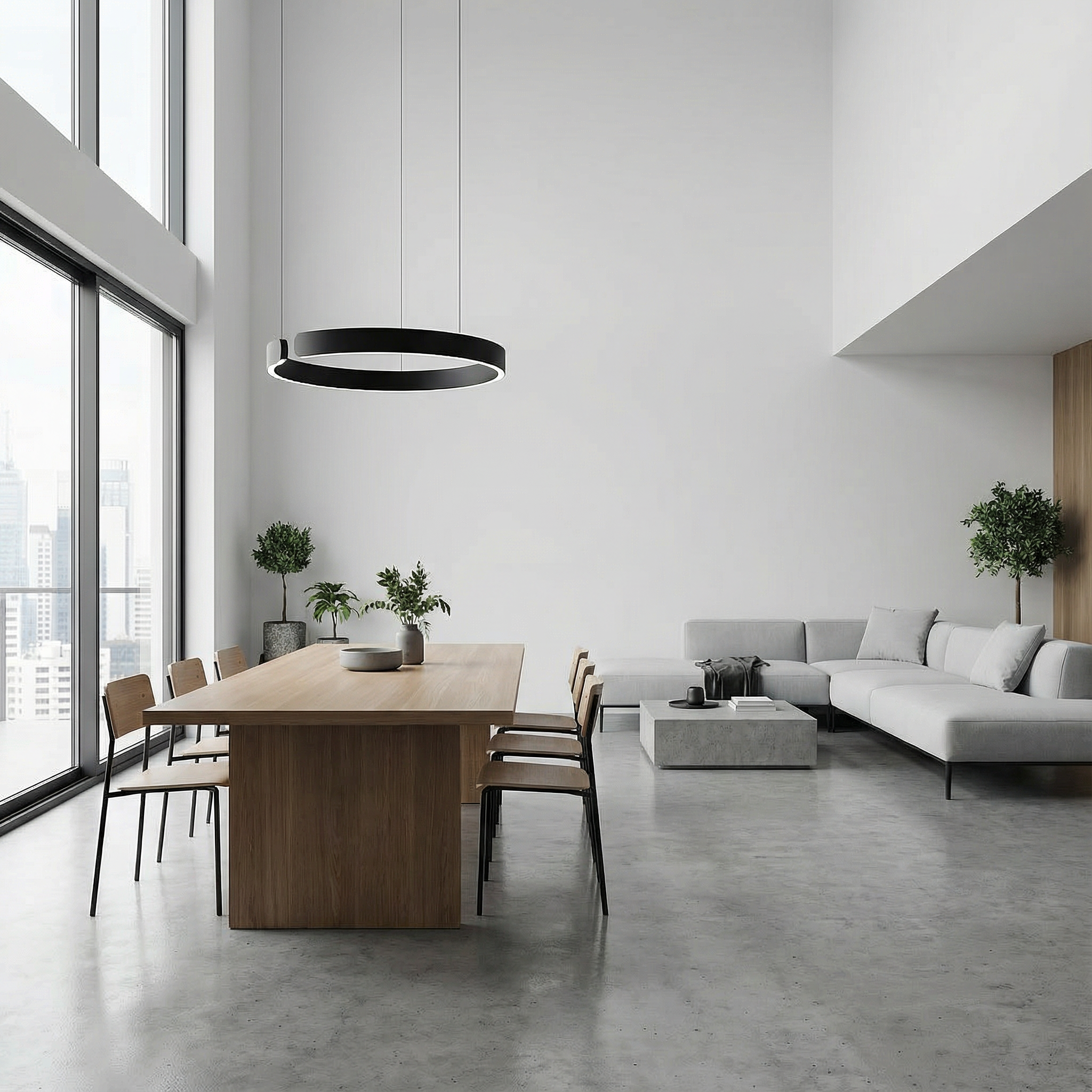 Luma Circle Hanglamp met Minimalistisch LED-ontwerp